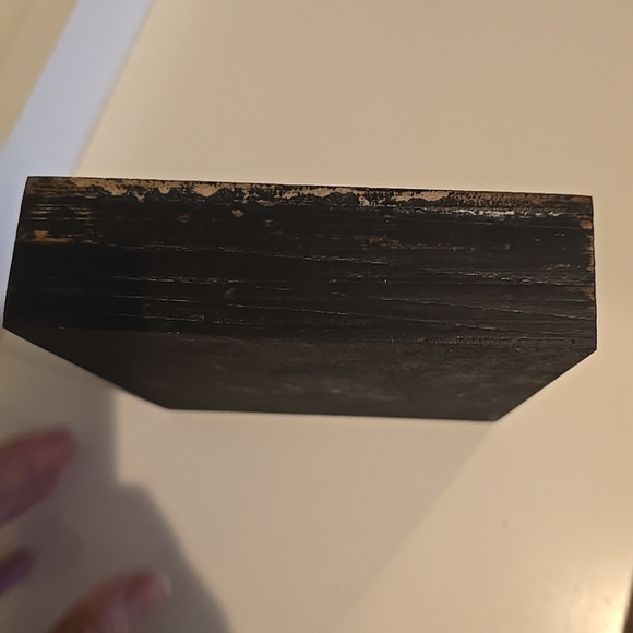 Primitive Rustic Farmhouse Black/white Wooden Bunny Decor - Picture 5 of 9